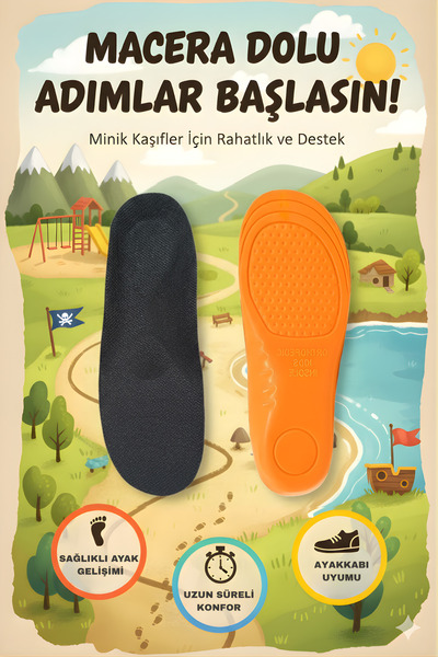 Walter White Ortopedik Ark Destekli Tabanlık Içe Basma Önleyici Çocuk Tabanlığı