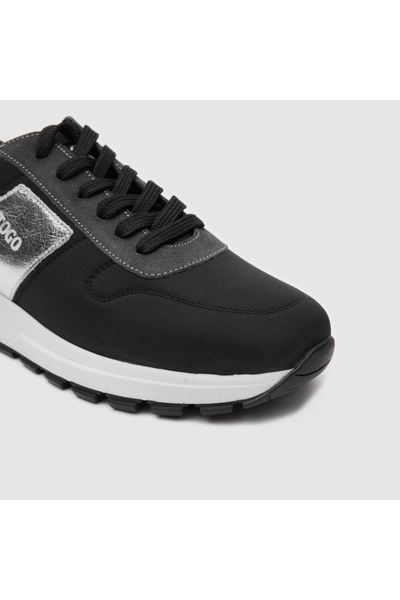 TOGO Siyah Lame Detaylı Kadın Spor Ayakkabı [060207]