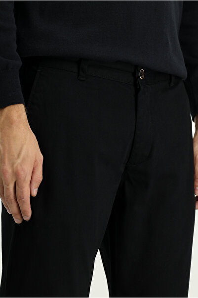 Kiğılı Regular Fit Desenli Likralı Kanvas / Chino Pantolon