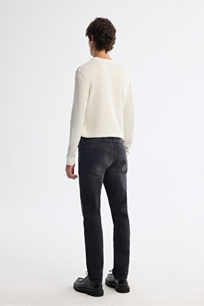 Avva Erkek Siyah Eskitme Yıkamalı Overdy Berlin Slim Fit Jean Pantolon A42Y3511