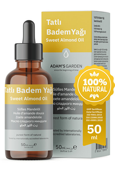 Adam's Garden Tatlı Badem Yağı %100 Saf 50ml