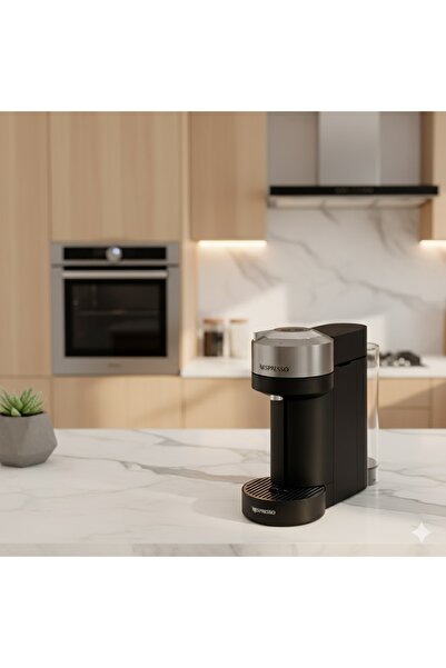 Nespresso Vertuo Next Krups Kapsül Kahve Makinesi – Madalyon Gümüş | Tek Tuşla 5 Farklı Kahve Boyutu