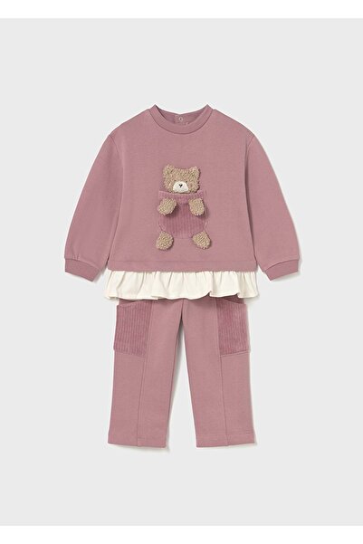 MAYORAL Girl's Tracksuit Set Nar Çi̇çeği̇