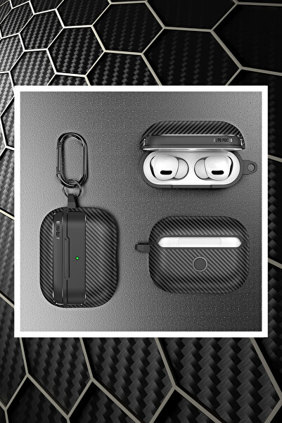 EWEC Pro 3. Nesil Uyumlu Karbon Fiber Hybrid Polymer Technology Premium Kulaklık Kılıfı
