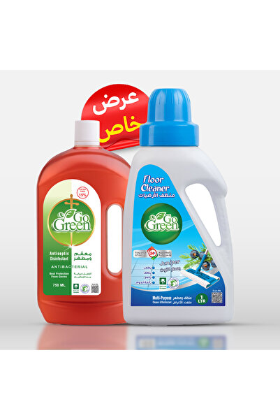 GoGreen منظف ​​الأرضيات برائحة التوت سعة 1 لتر مع مطهر