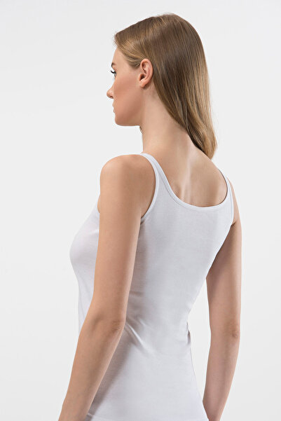 TÜREN Λευκό 2 Πακέτο Αθλητής με λουράκι U-λαιμόκοψης