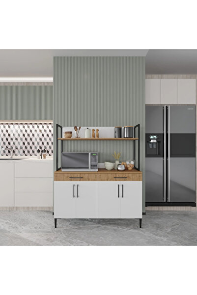 ED PET DİZAYN Çok Amaçlı Dolap Mutfak Köşesi Kısa Modül Saklama Dolabı