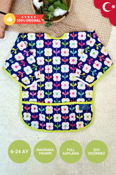 Babydonat مريلة للأنشطة والرضع منقوشة مقاومة للسوائل للجنسين من عمر 6 إلى 24 ...