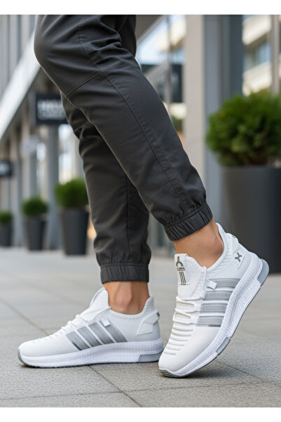 NHA 980 YAZLK BEYAZgünlük rahat esnek hafif triko spor ayakkabı