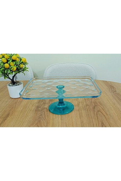 Elta Collection Borcam Ayaklı Sunum Servis Tabağı ,24 x 33 Cm