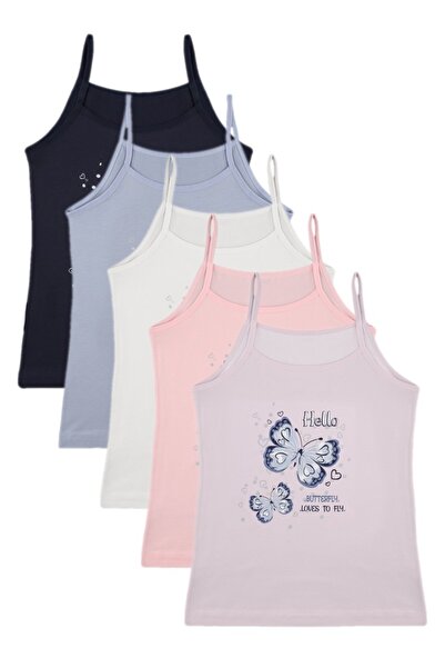 Donella 5-Pack of Girls' Undershirts 4371Pb2