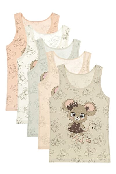 Donella 5-Pack of Girls' Undershirts 49954Rf