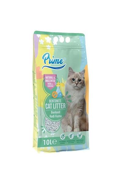 Prime Bentonit Kokusuz Topaklaşan KALIN Kedi Kumu 10 Lt