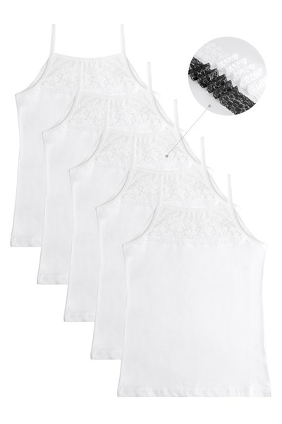 Donella 5-Piece Girls' Undershirt 4371