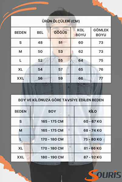 Souris Чоловіча синя slimfit вузька крій з двома кишенями на кнопках, прати можна джинсова сорочка