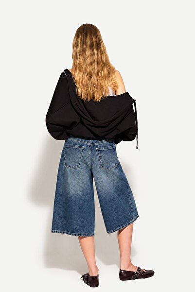 Bershka Bol denim bermuda şort