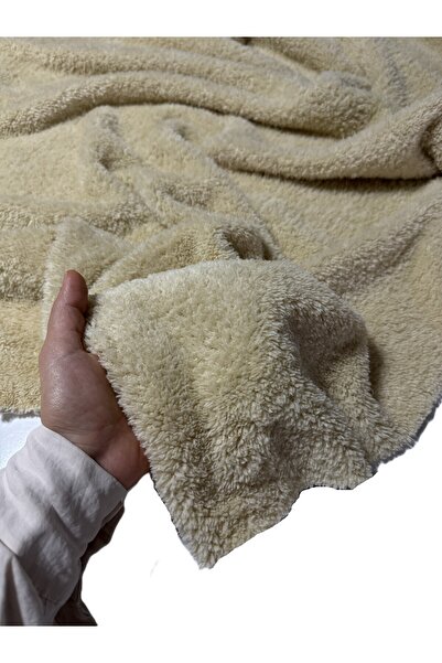 Aslan Online Pabtex Διπλής Όψης Ανοιχτό Καφέ Welsoft Λούτρινο Ύφασμα 180 εκ. Πλάτος