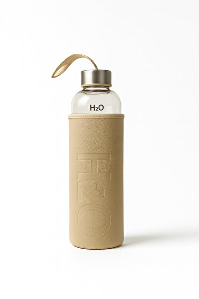 Fhilli H2O Leather Covered Glass Flask 1000 ml