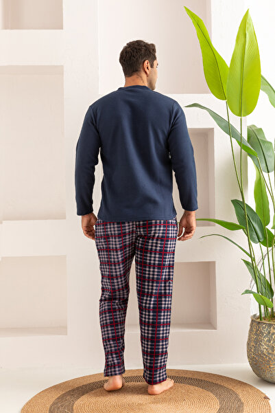 nisaNCa Kışlık Erkek Polar Pijama Takımı - Casual Erkek Pijaması
