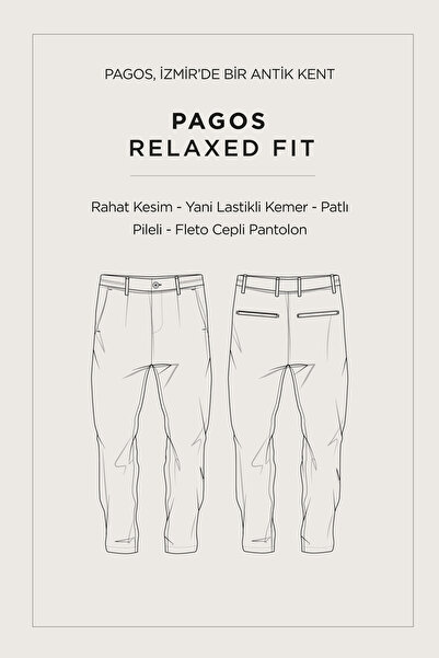 Avva Erkek Bej Pamuklu Klasik Bel Relaxed Fit Pantolon A41Y3037