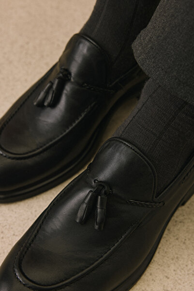 Ziya , Men's Genuine Leather Shoes 1531043Z4193 Black