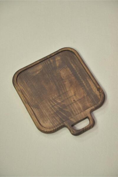 fam wood art Ahşap Kare Kızartma Tabağı
