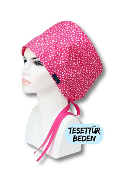 doktorbonem Рожеві медичні халати з сердечками - Хірургічні халати для лікарів, медсестер та персоналу лікарні