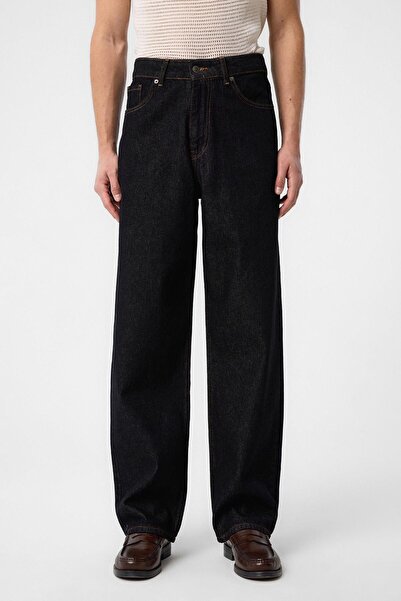 Antioch Black High Waist Relaxed Fit Men's Jeans