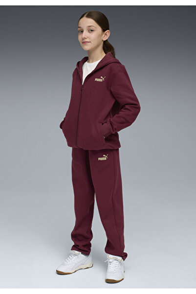 Puma Metallic Hooded Sweat Suit Youth