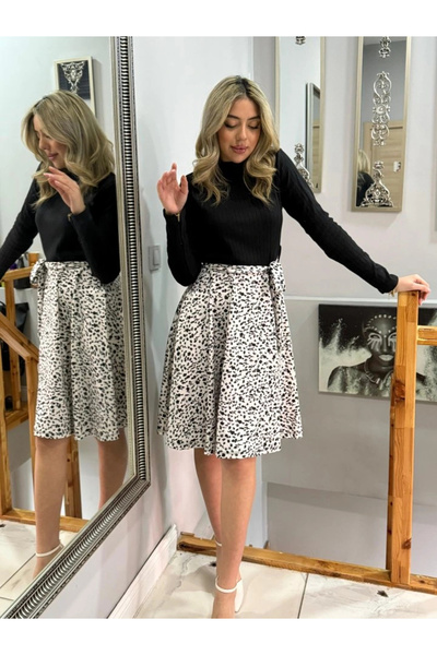 Genel Markalar Kadın Uzun Kollu Balıkçı Yaka Belden Bağlamalı üst Kaşkorse Et...