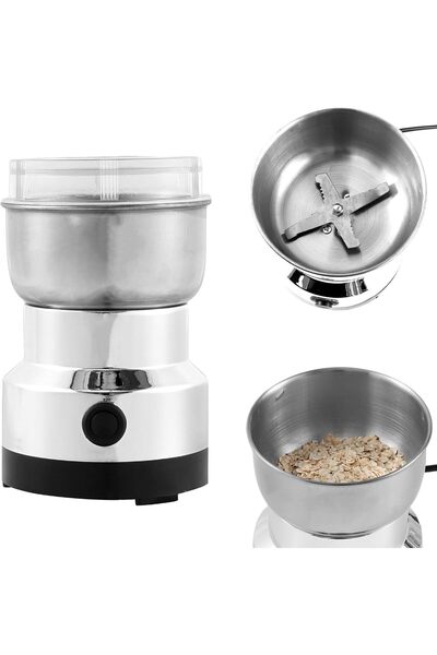 Silver Crest مطحنة كهربائية G-8300 من الفولاذ المقاوم للصدأ، مطحنة قهوة وتوابل وبهارات