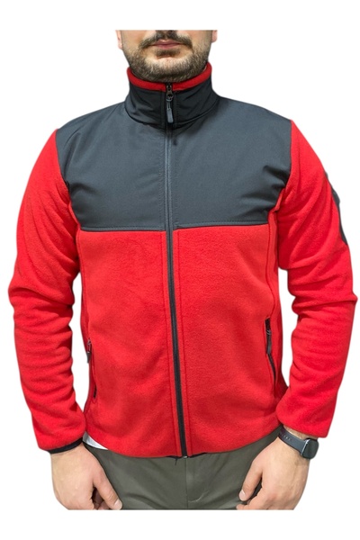 canan erman dolunay iş güvenliği ekipmanları Tam Fermuarlı 3 Cepli Outdoor Softshell Polar Ceket