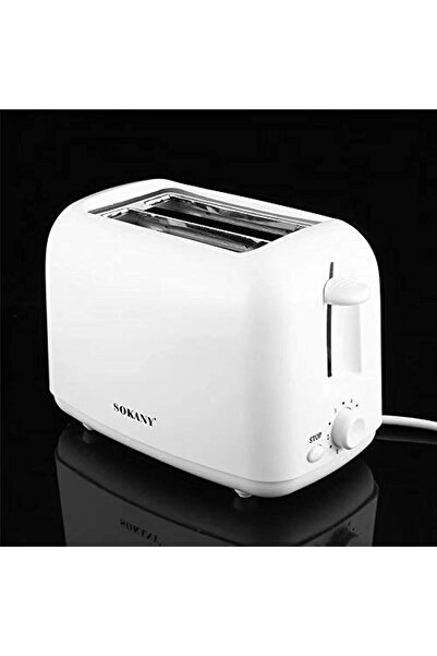 SOKANY Brand Slice Toaster With 6-Gear Baking, Removable Crumb Tray, 700W, White Color, HJT-022