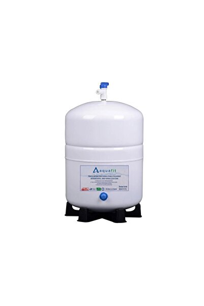 aquafit Su Arıtma Cihazı Tankı 8 Lt.-2,2 GALON- Paslanmaz Metal Tank - Tank Vanası Ve Ayak Hediyeli-8 Litre