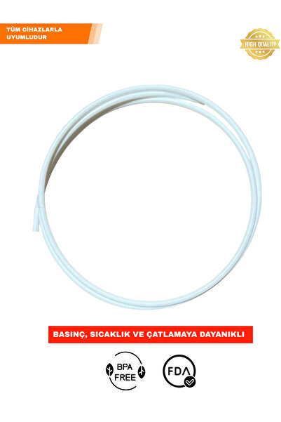 aquafit Su Arıtma Cihazı Hortumu 6 Mm (1/4" İNÇ) 2 Metre Tüm Markalara Uyumludur