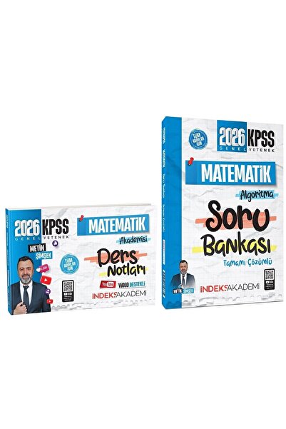 İndeks Akademi İndeks Akademi 2026 KPSS Matematik Akademisi Video Ders Notlar...