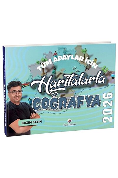 Dizgi Kitap KPSS MEB-AGS Haritalarla Coğrafya - Kazım Sayın Yayınları