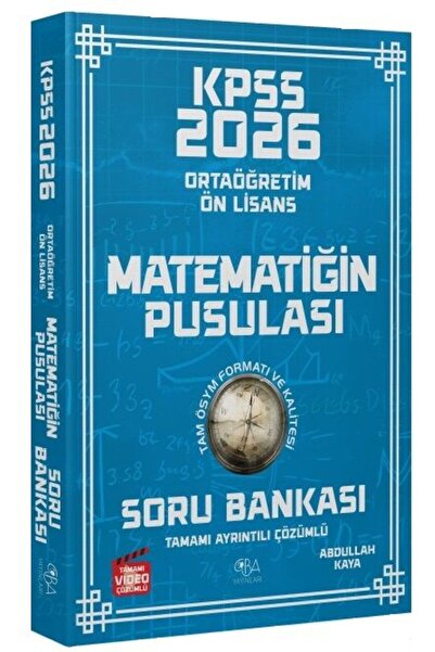 Genel Markalar CBA Yayınları 2026 KPSS Lise Ortaöğretim Ön Lisans Matematik M...