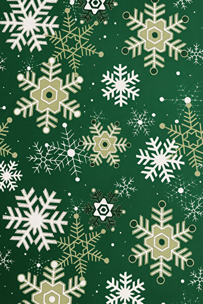 Soft Kare Yılbaşı Temalı Keten Dokulu Sıvı Geçirmez Masa Örtüsü – Şık ve Dayanıklı