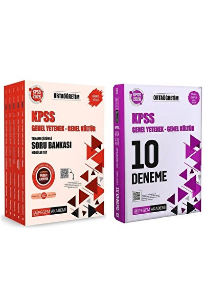 Pegem Akademi Yayıncılık Pegem 2026 KPSS Lise Ortaögretim Soru Bankası Modüle...