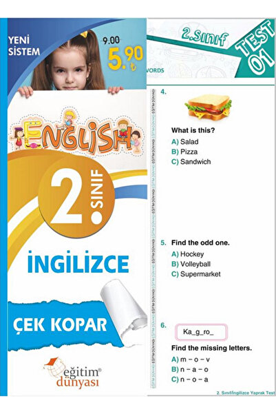 EĞİTİM DÜNYASI YAYINLARI SÜPER FİYAT - Eğitim Dünyası 2. Sınıf İngilizce Yapr...