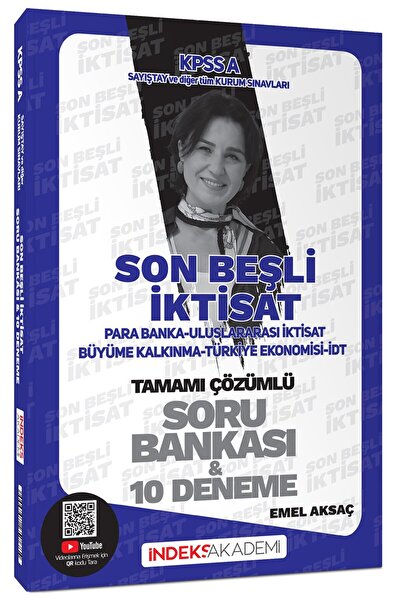İndeks Akademi 2025 KPSS A Grubu Son Beşli İktisat Soru Bankası ve 10 Deneme ...