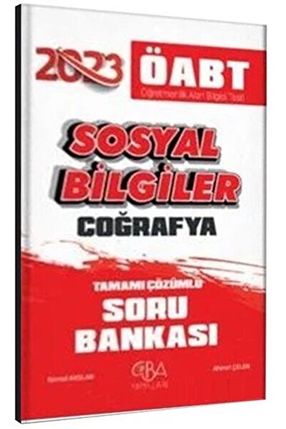 CBA Akademi CBA Yayınları 2023 ÖABT Sosyal Bilgiler Coğrafya Soru Bankası Çöz...