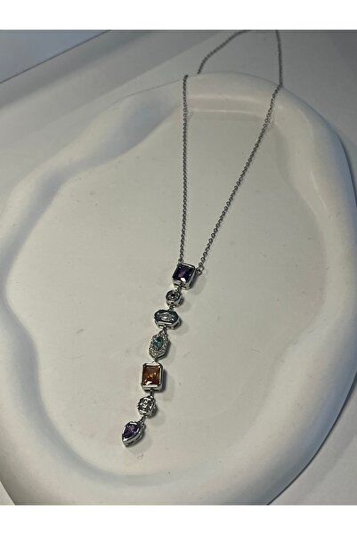 Aura By Rabia Çelik gümüş Y kolye