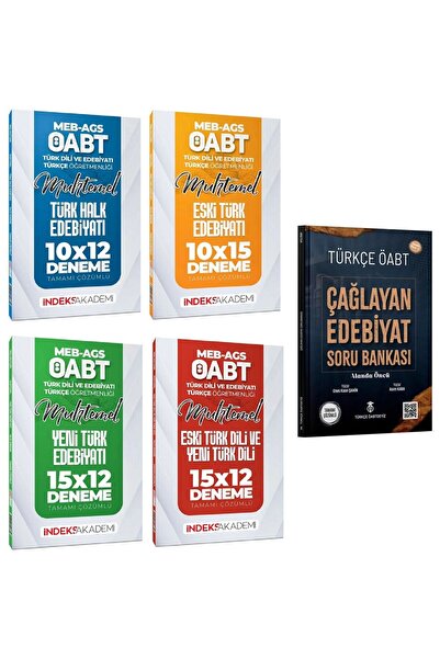 TÜRKÇE ÖABTDEYİZ + İndeks ÖABT Türkçe Öğretmenliği Çağlayan Edebiyat Soru Ban...