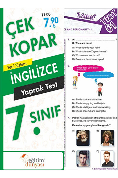 EĞİTİM DÜNYASI YAYINLARI SÜPER FİYAT - Eğitim Dünyası 7. Sınıf İngilizce Yapr...