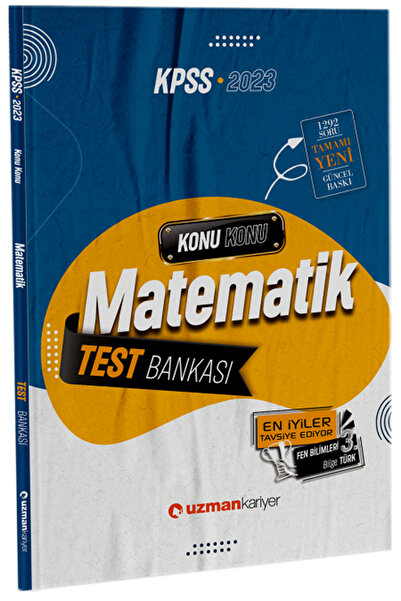 Uzman Kariyer Yayınları Süper Fiyat Uzman Kariyer 2023 Kpss Matematik Test Ba...