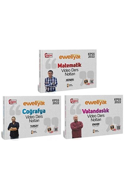 İsem Yayınları SÜPER FİYAT - İsem 2022 KPSS Matematik + Coğrafya + Vatandaşlı...