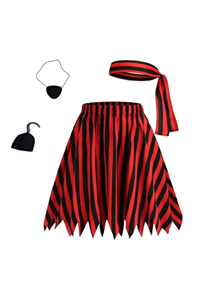 KOSTÜMCE Korsan Etek Bandana Set Yetişkin