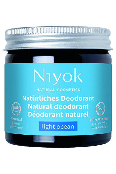 Niyok cream deodorant, Light Ocean, , vegan, aluminum-free, 40 ml